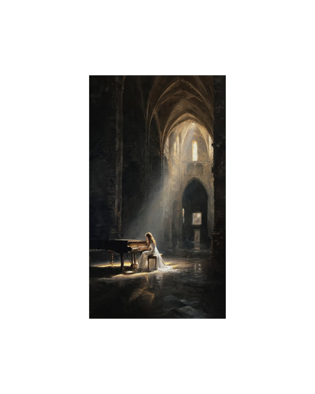 Solitude in Light: Requiem at the Ruined Abbey