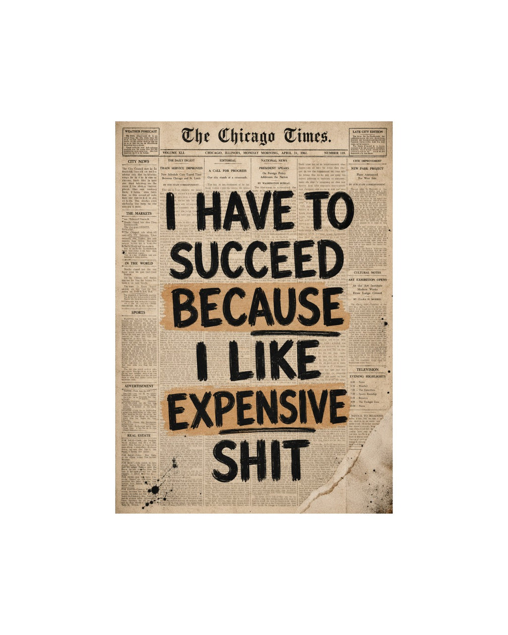 Expensive Taste Motivation