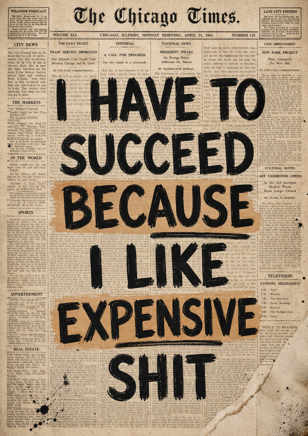 Expensive Taste Motivation