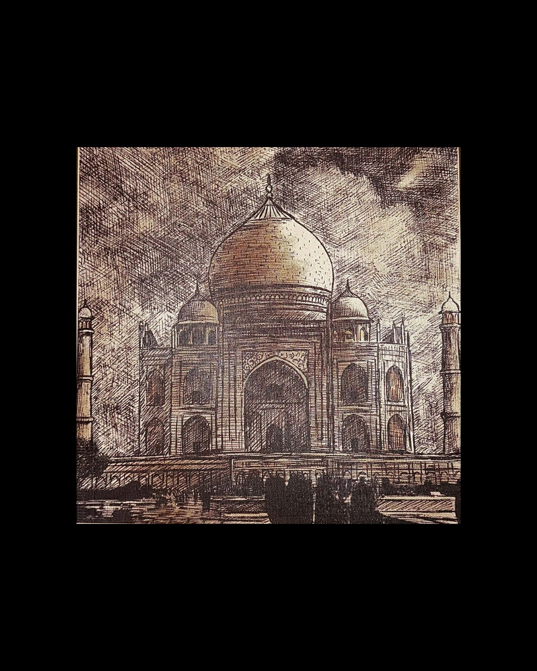 Taj in Sepia Lines