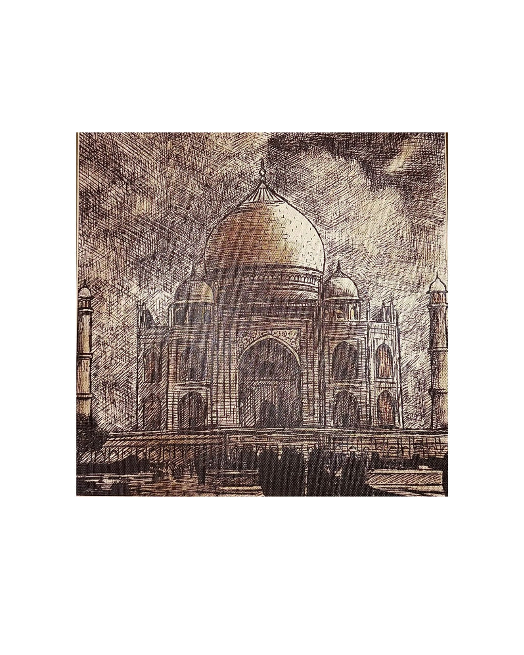 Taj in Sepia Lines
