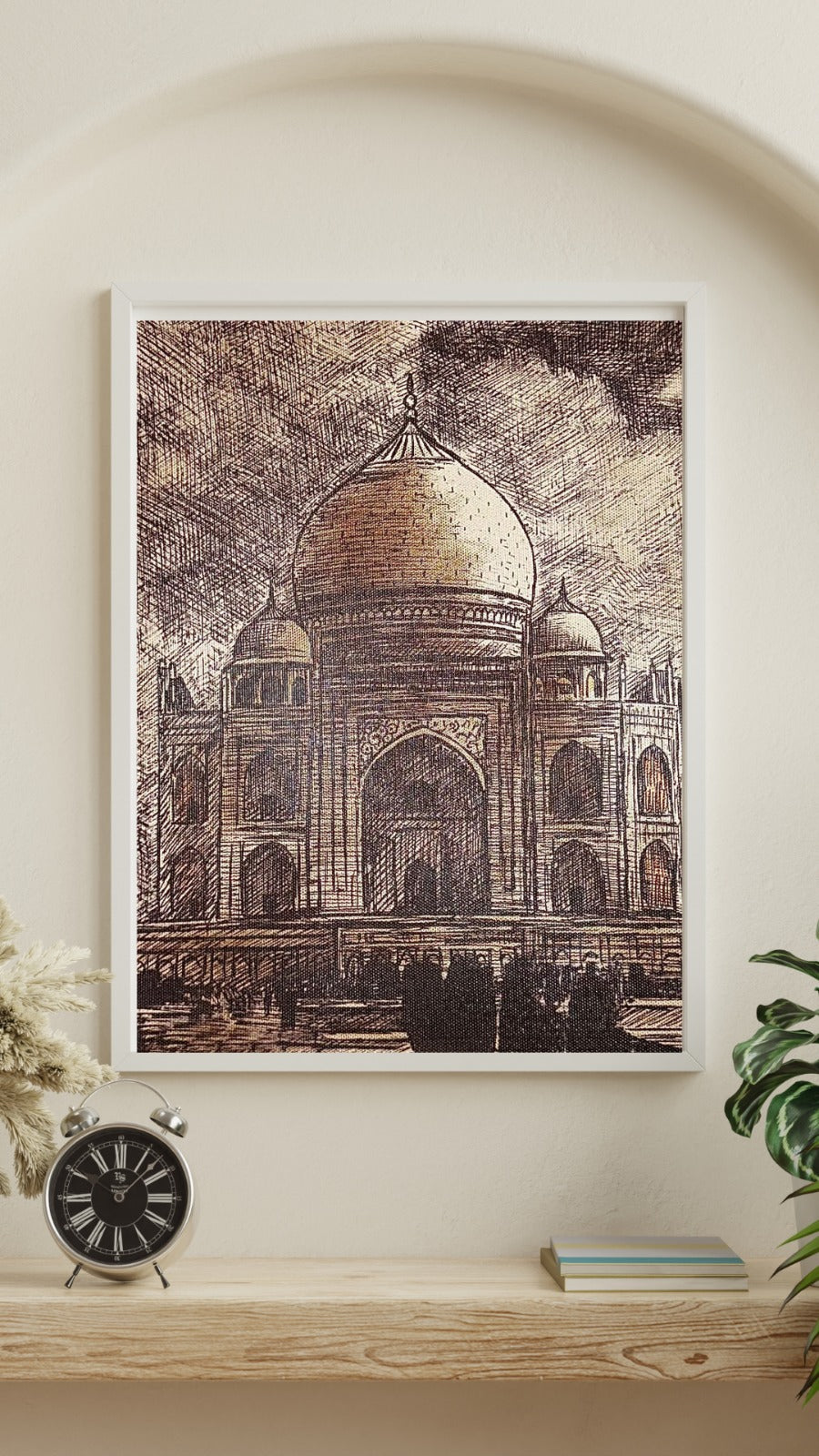 Taj in Sepia Lines