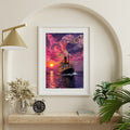 Magenta Twilight Steamship