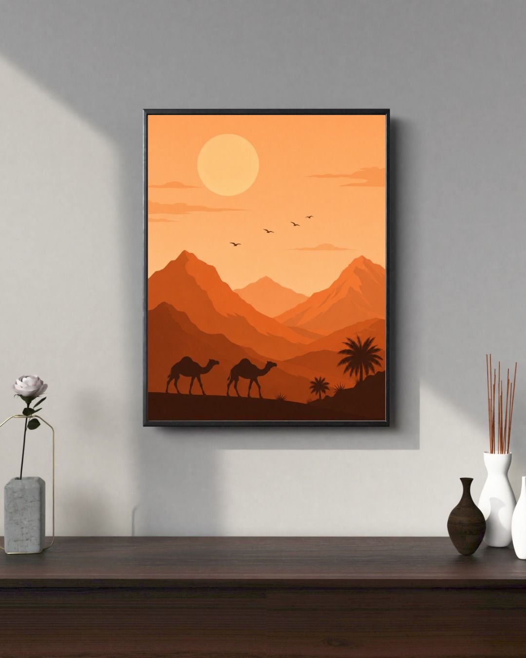 Desert Caravan at Dusk