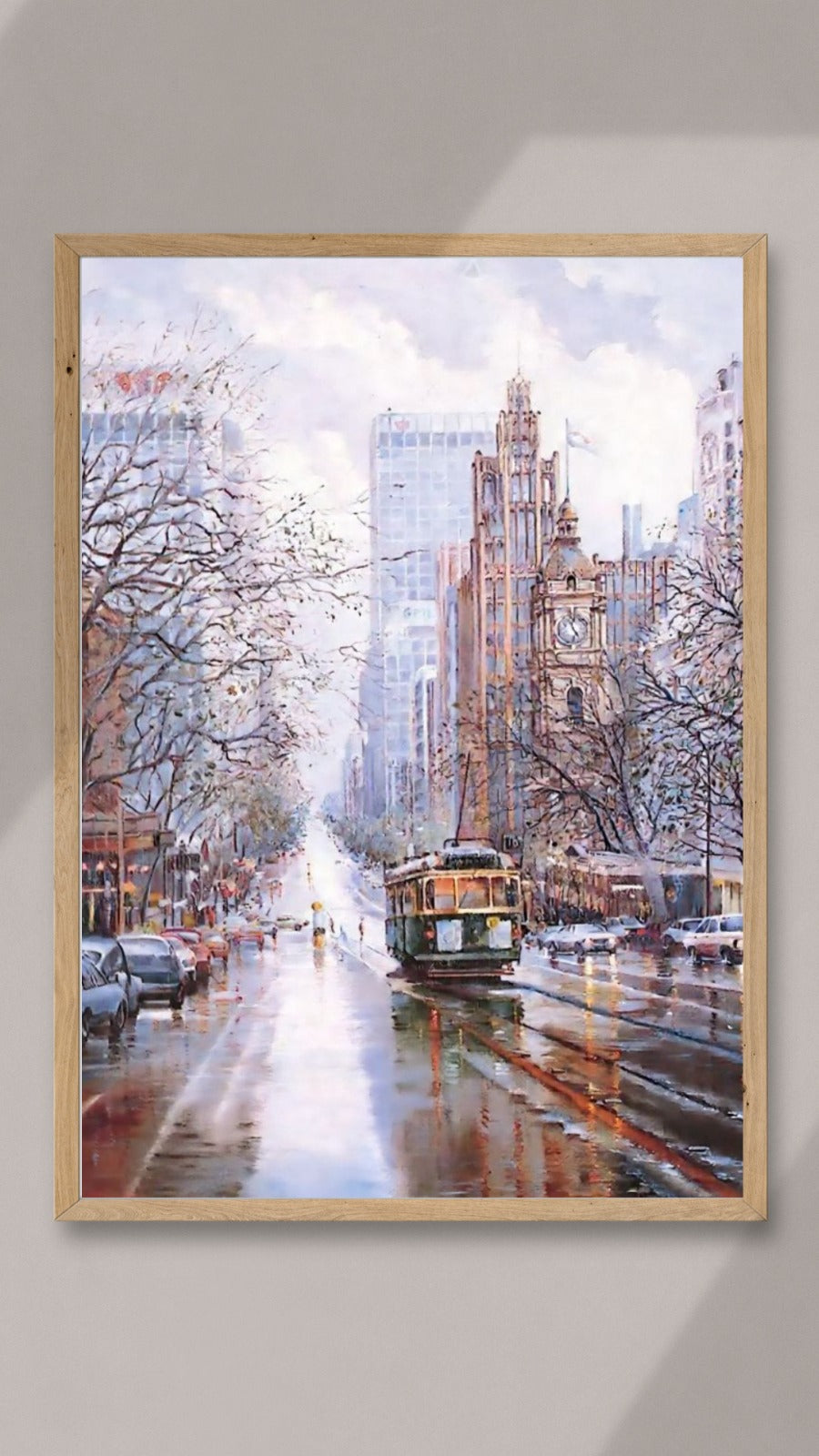 Rainy Tram on Collins Street
