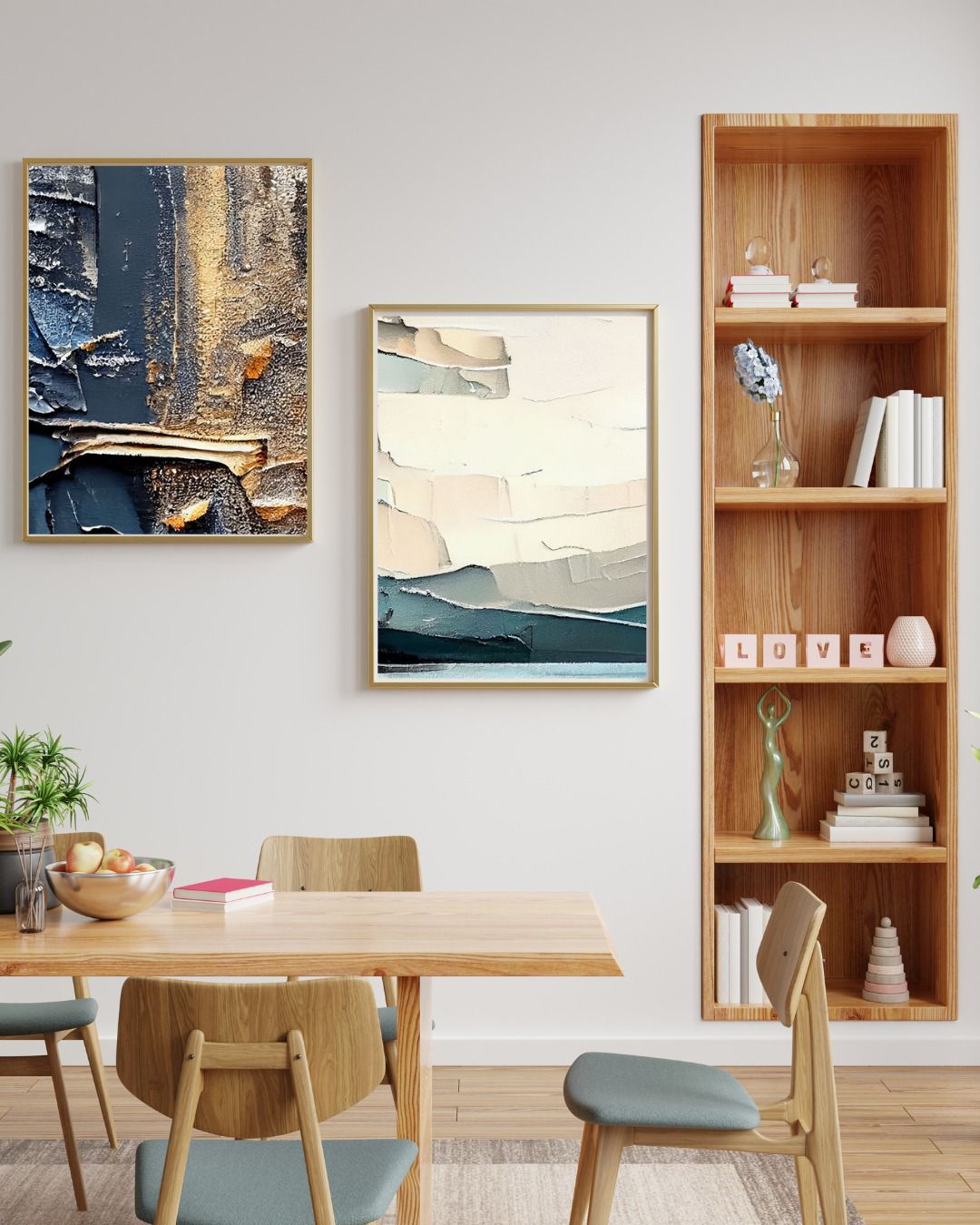Textured Duo in Scandinavian Dining