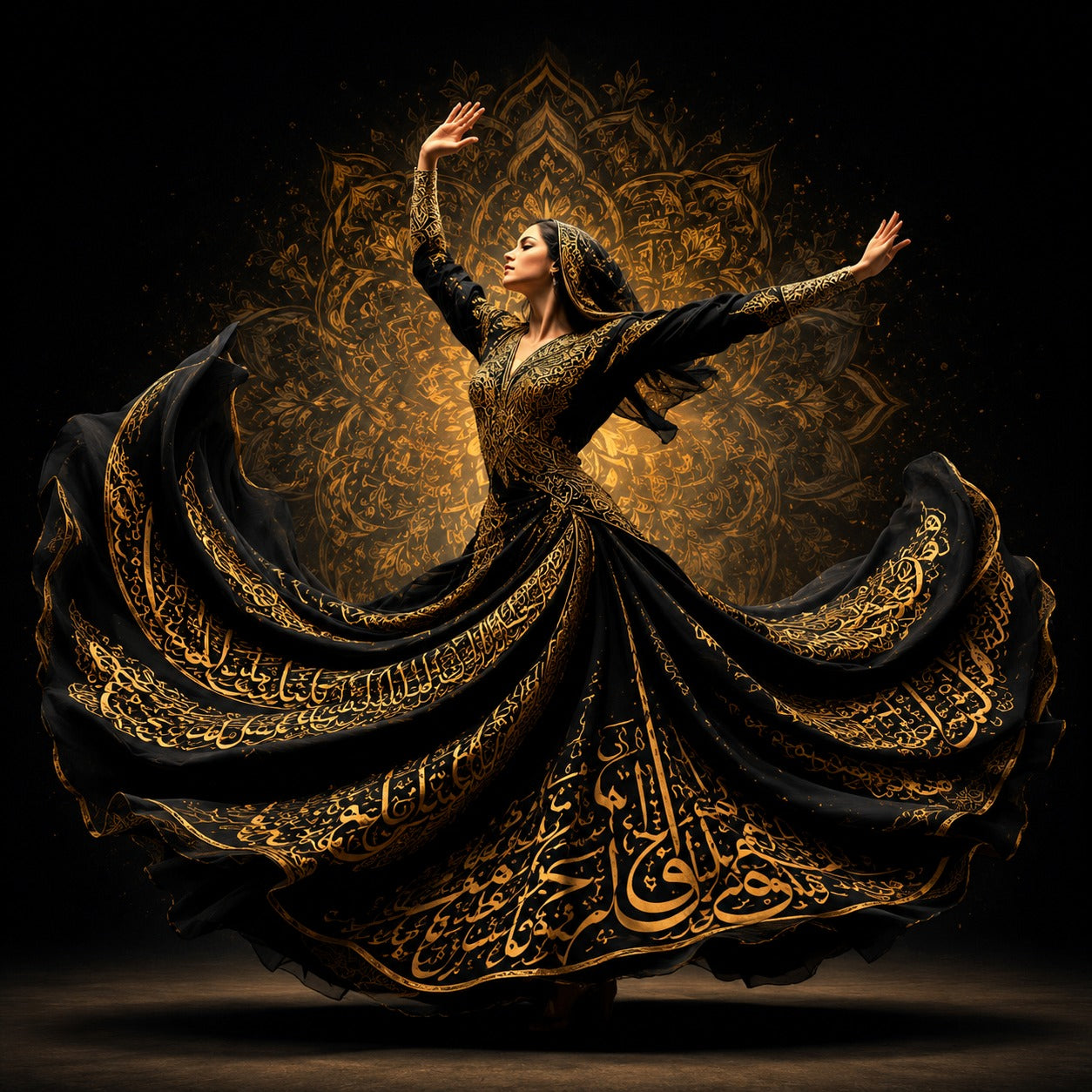 Golden Sufi Whirl